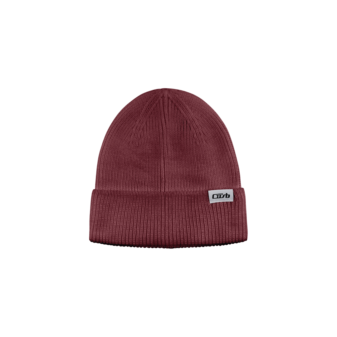 Folded Beanie Rich Red