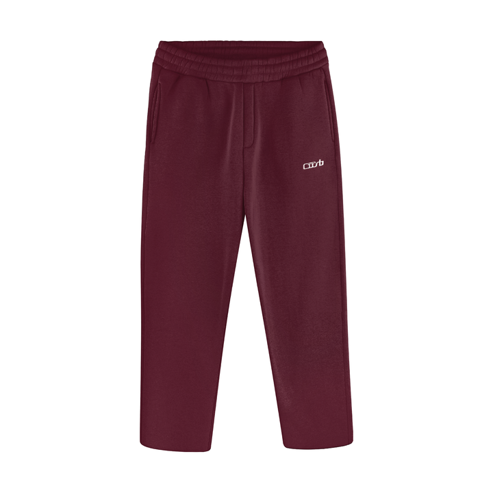 OPEN LEG JOGGER BLACK CHERRY