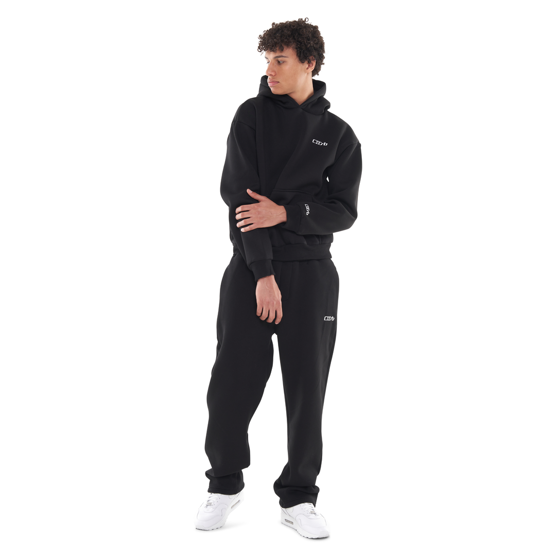 OPEN LEG JOGGER BLACK