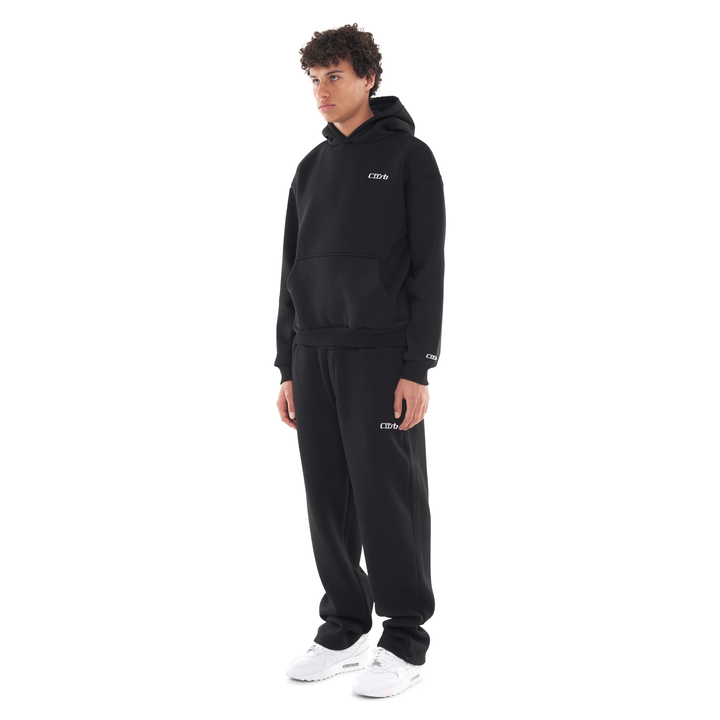 OPEN LEG JOGGER BLACK