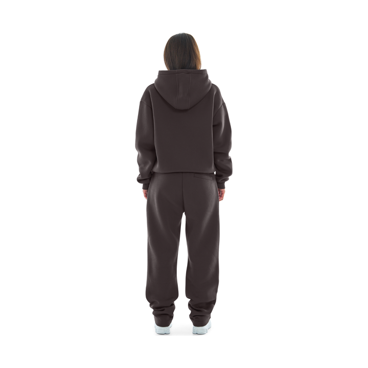 OPEN LEG JOGGER DARK CHOCOLATE