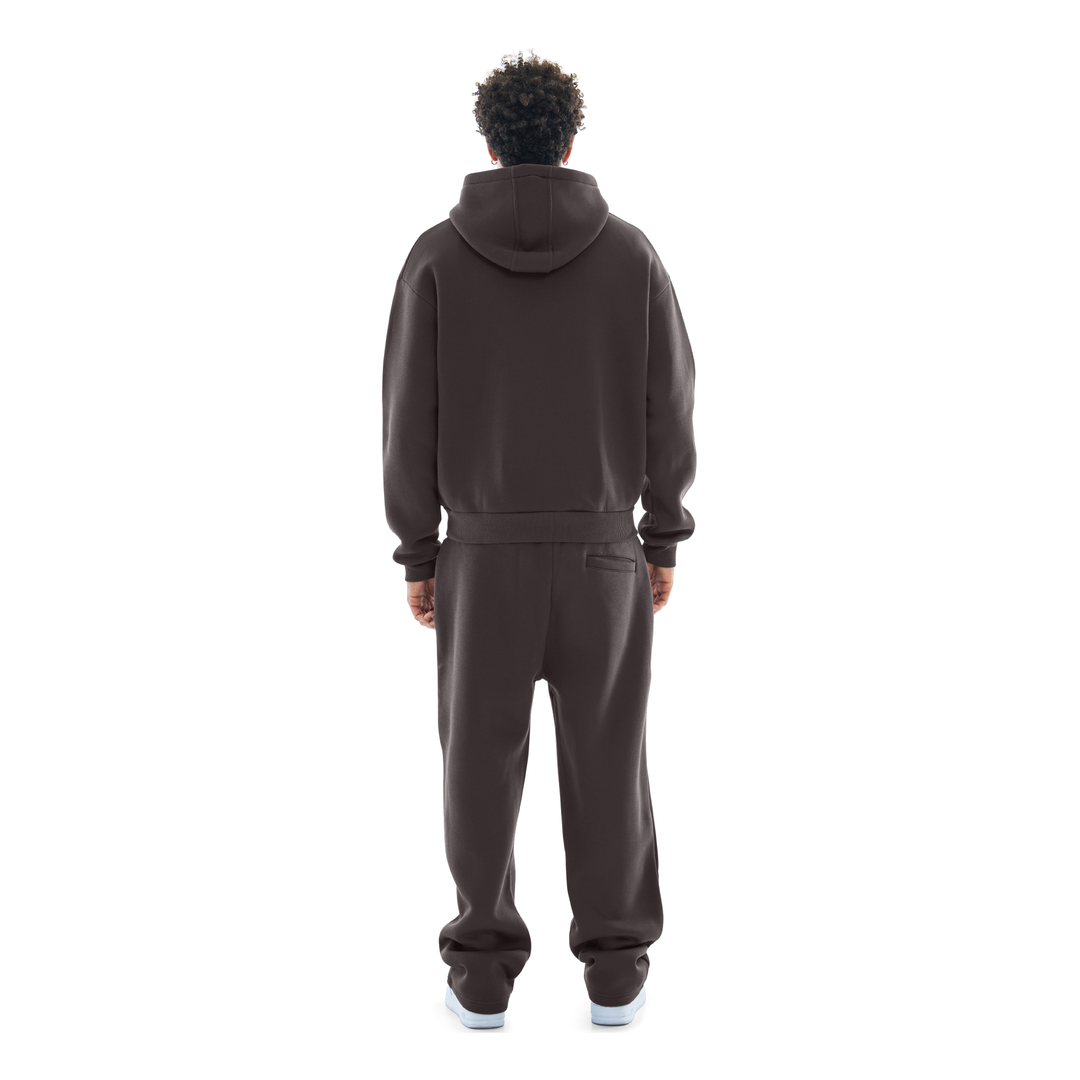 OPEN LEG JOGGER DARK CHOCOLATE