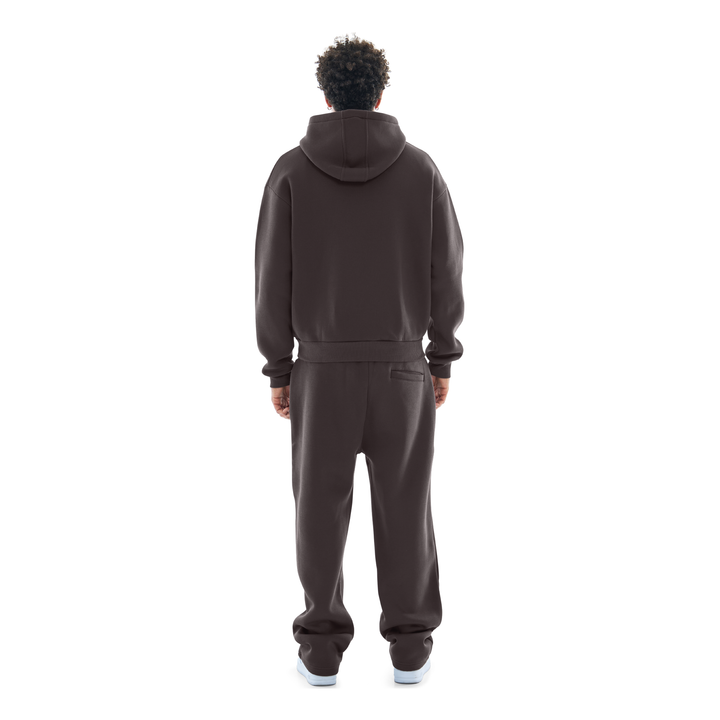OPEN LEG JOGGER DARK CHOCOLATE