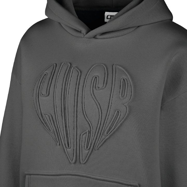 HEART HOODIE ANTHRAZIT