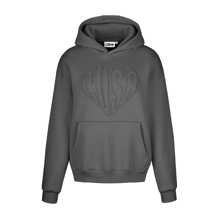 HEART HOODIE ANTHRAZIT