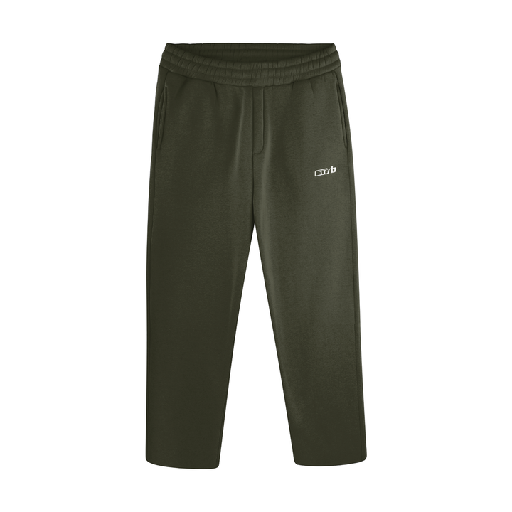 OPEN LEG JOGGER DARK MOSS