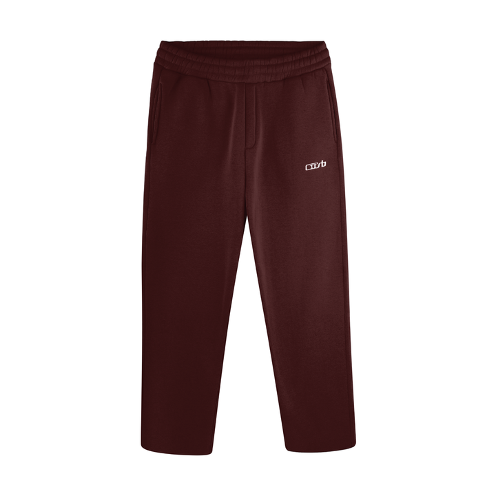 OPEN LEG JOGGER BLACK CHERRY