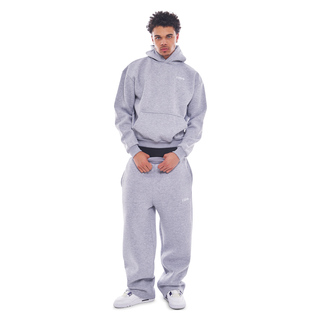 Wide Leg Jogger Grey Melange