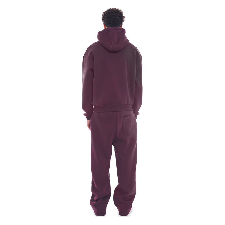 Wide Leg Jogger Black Cherry