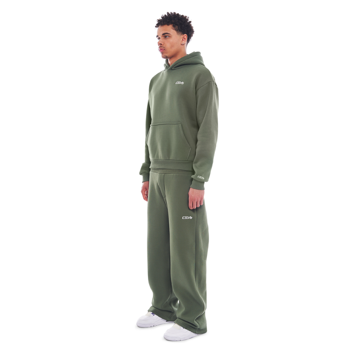 Wide Leg Jogger Bronze Green