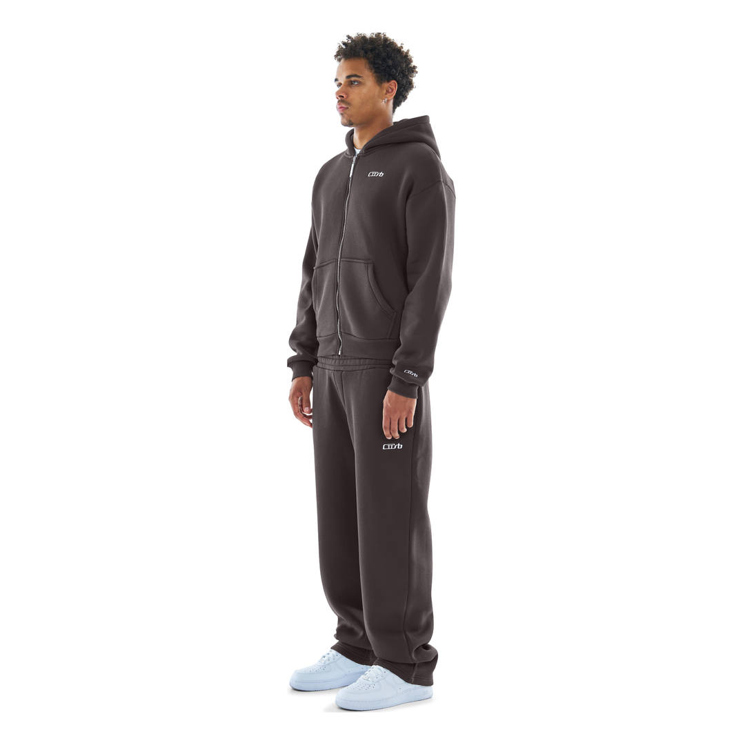 ZIP-UP DARK CHOCOLATE